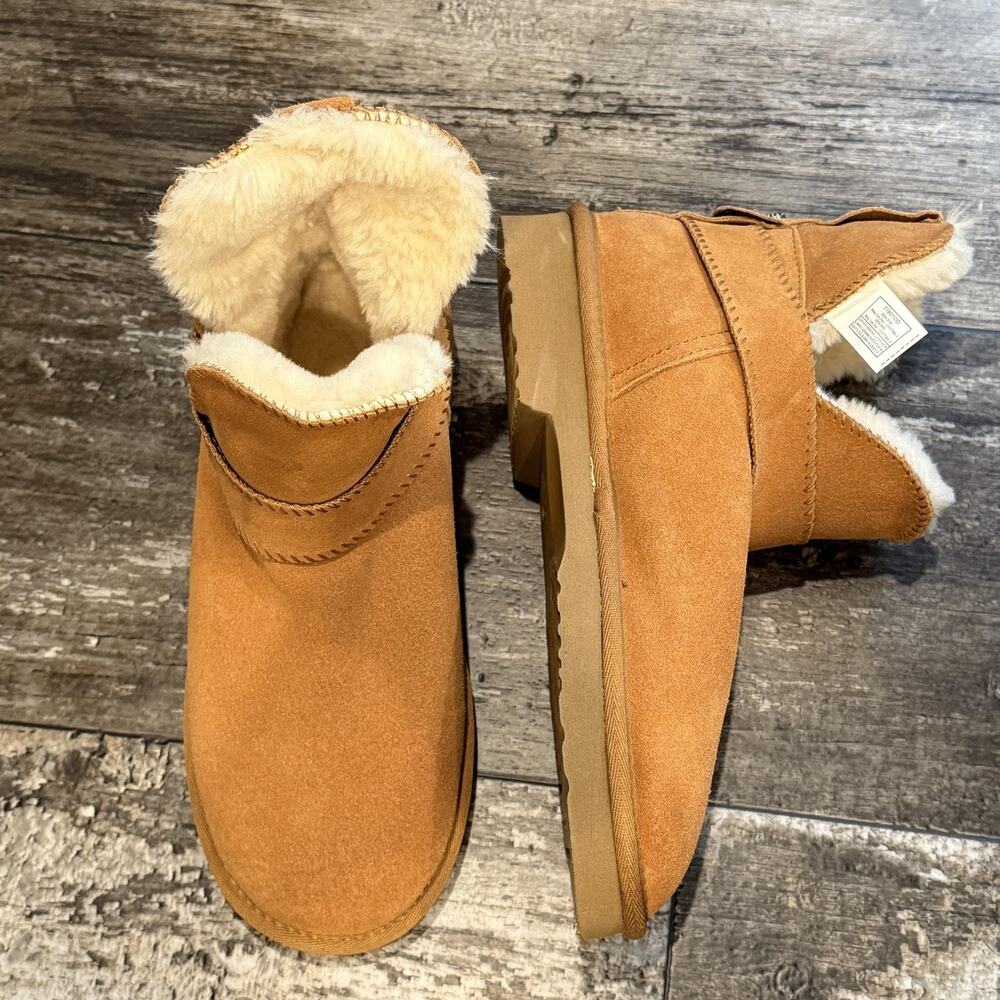 UGG Boots Shoes Womens Size 7 Chestnut Sheepskin Fleece Lined Classic Australia - Picture 13 of 14